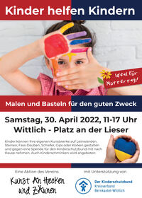 2022-04-30 Bastel-Malaktion Kunst an Hecken und Z&auml;unen